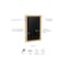 Ghent Enclosed Letter Board, 1 Door, Flannel, Oak Frame, 3 ft H x 2 ft W, Black PW13624B-BK - alternate 2